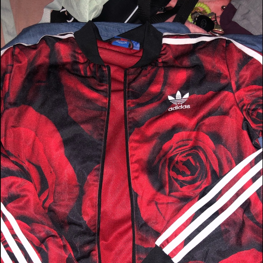 Adidas rose track jacket